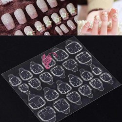 Stickere dublu adeziv transparent pentru decor unghii STK124 